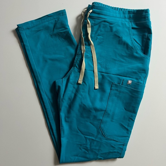 Figs Other - FIGS Technical Collection Yola Skinny Scrub Bottoms, Blue, Size M Tall